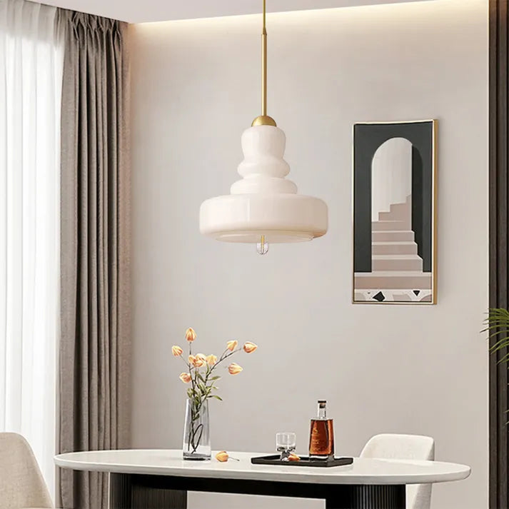 GlassElegance - Lampada a Sospensione in Vetro Elegante per Soggiorno e Cucina