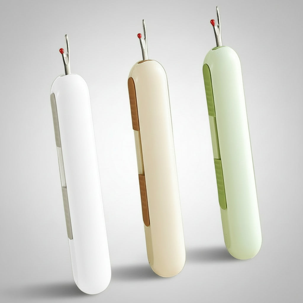 2-in-1 Needle Threader Seam Ripper Tool for Effortless Sewing 9