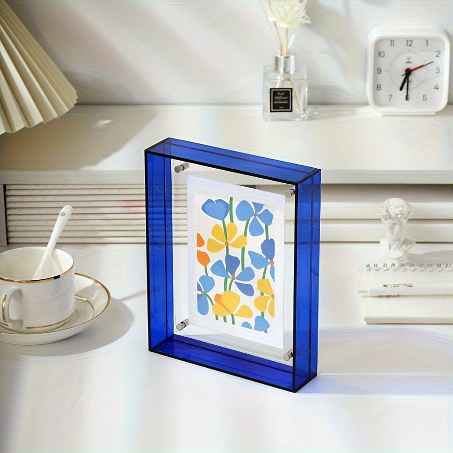 Elegante Acryl Fotolijst - Rechthoekig, Muurmontage of Tafeldecoratie voor Bruidsfoto's, Posters & Puzzels - Geen Stroom Nodig, Woondecoratie