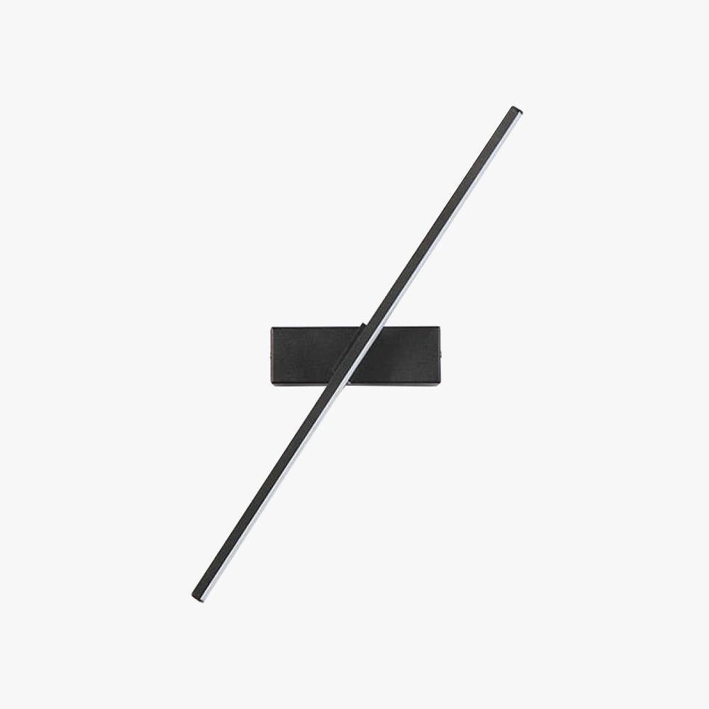 Edge Modern Rotatable Wall Lamp Black/White Bedroom Metal Silicone