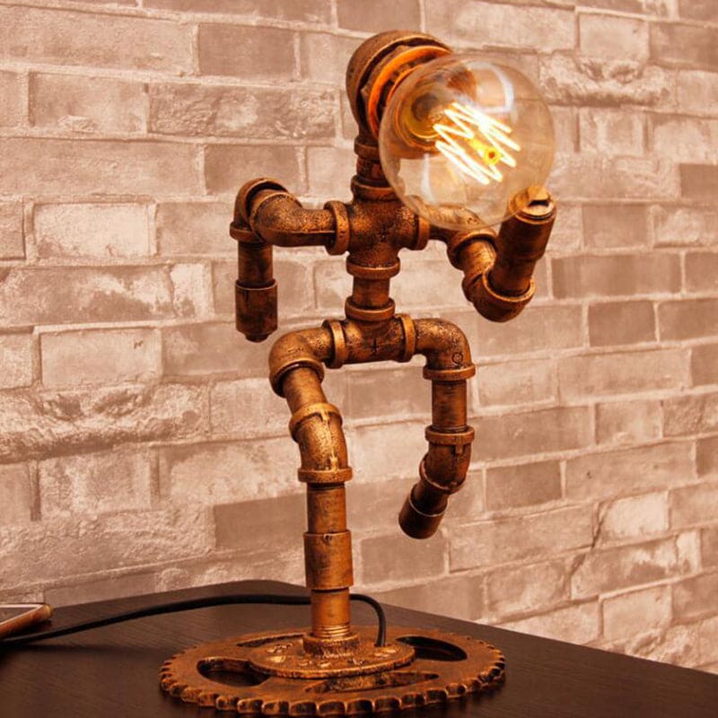 RetroRun - Vintage Metal Jogger Table Lamp