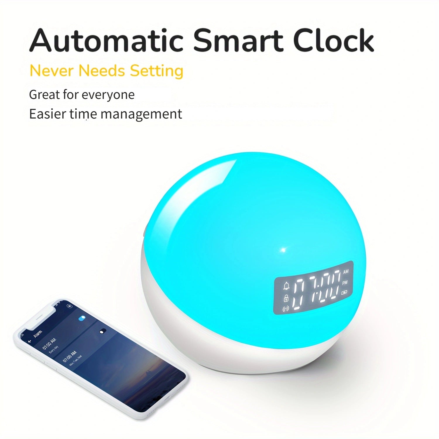 WakeLight - Smart Lamp with Alarm Clock & Sunrise Simulation