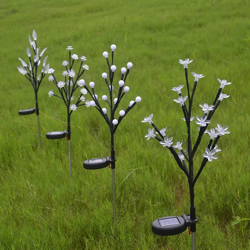 LumiBlossom - Solar LED String Light with Peach Blossom – Weatherproof & Energy Efficient