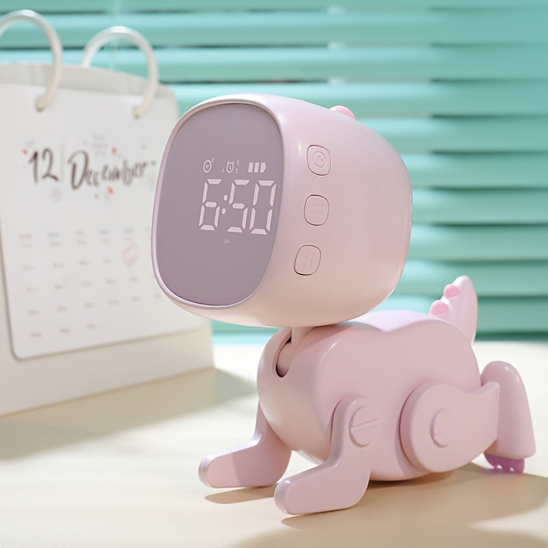 TimeDino - Slimme Cartoon Wekker met USB-Oplaadpoort