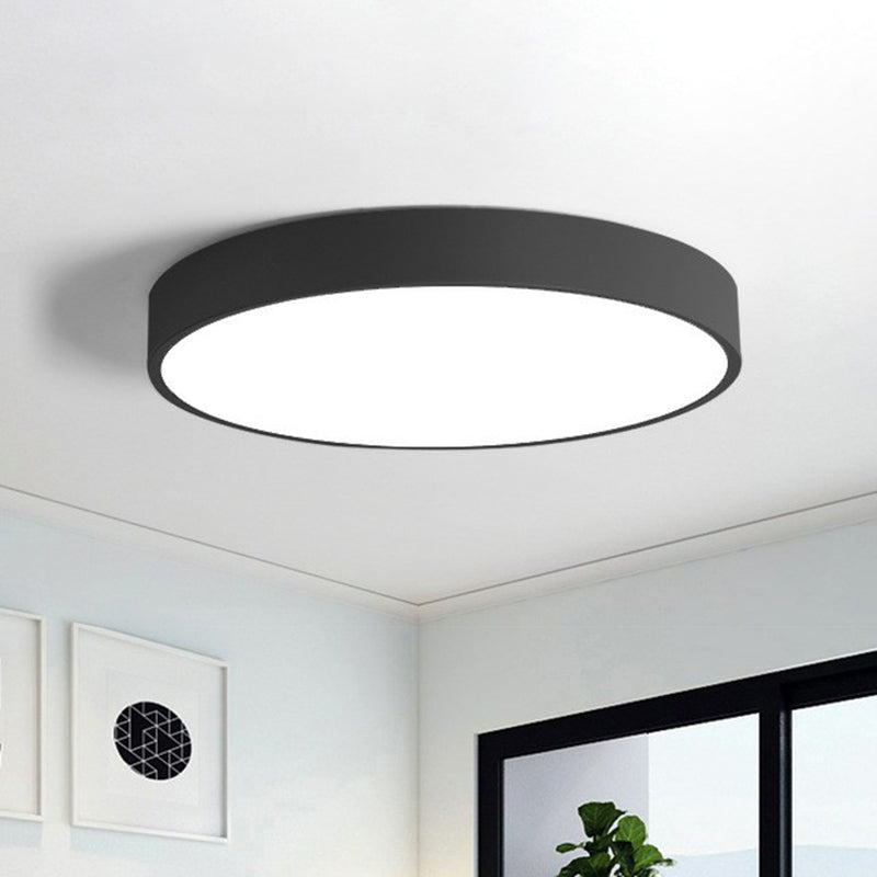 Elegante lampada da soffitto LED - Illuminazione rotonda ultrapiatta stile nordico per camera da letto