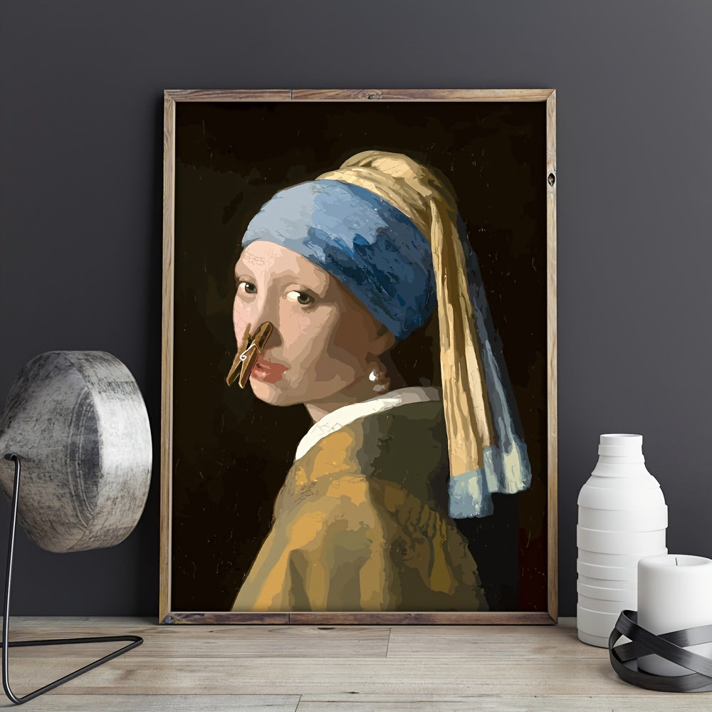 1 pieza Gran Tamaño, Póster de Pared Divertido para Baño - Impermeable, Sin Marcos Incluidos, 15.7"x11.4" (40x29cm)