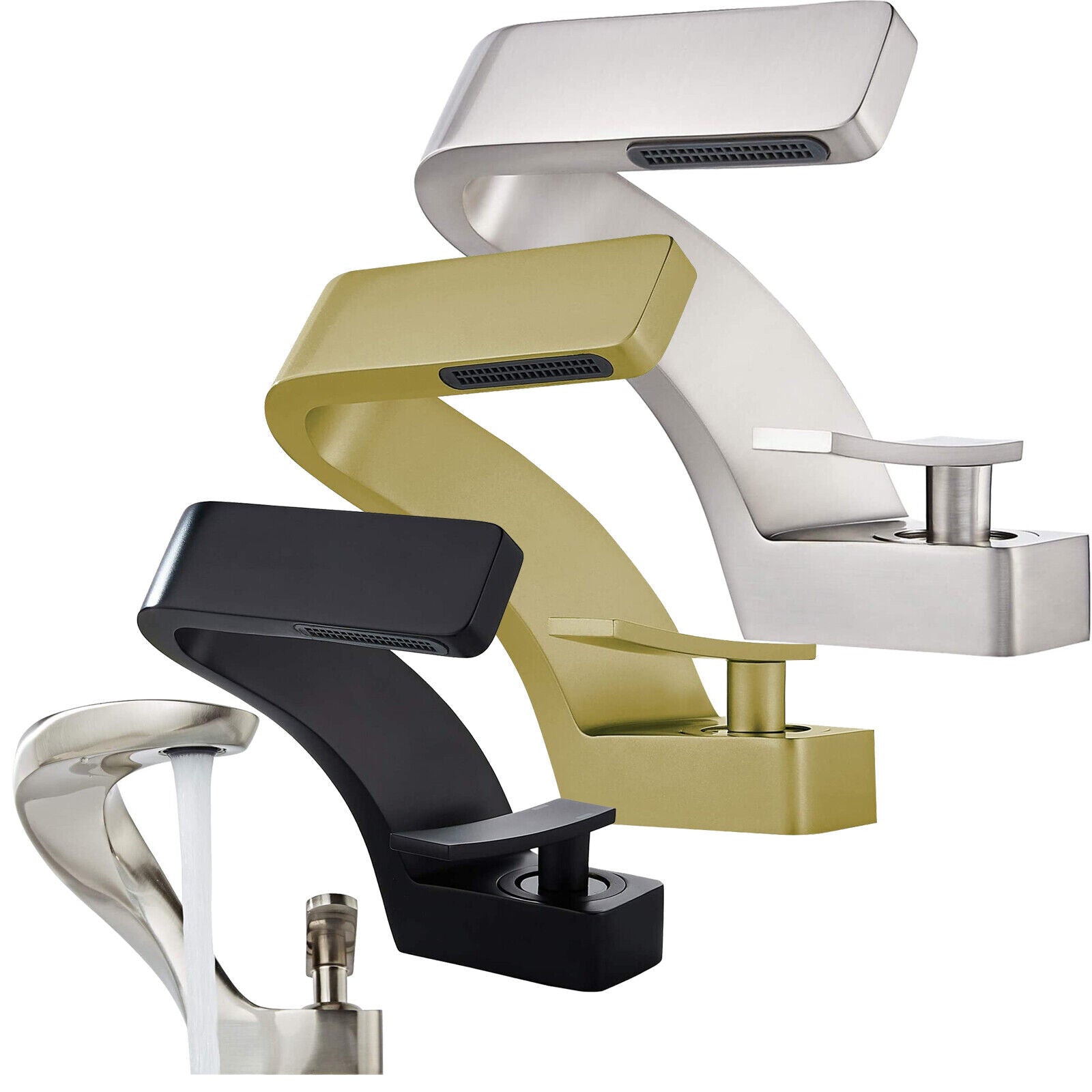 Rubinetto moderno curvo