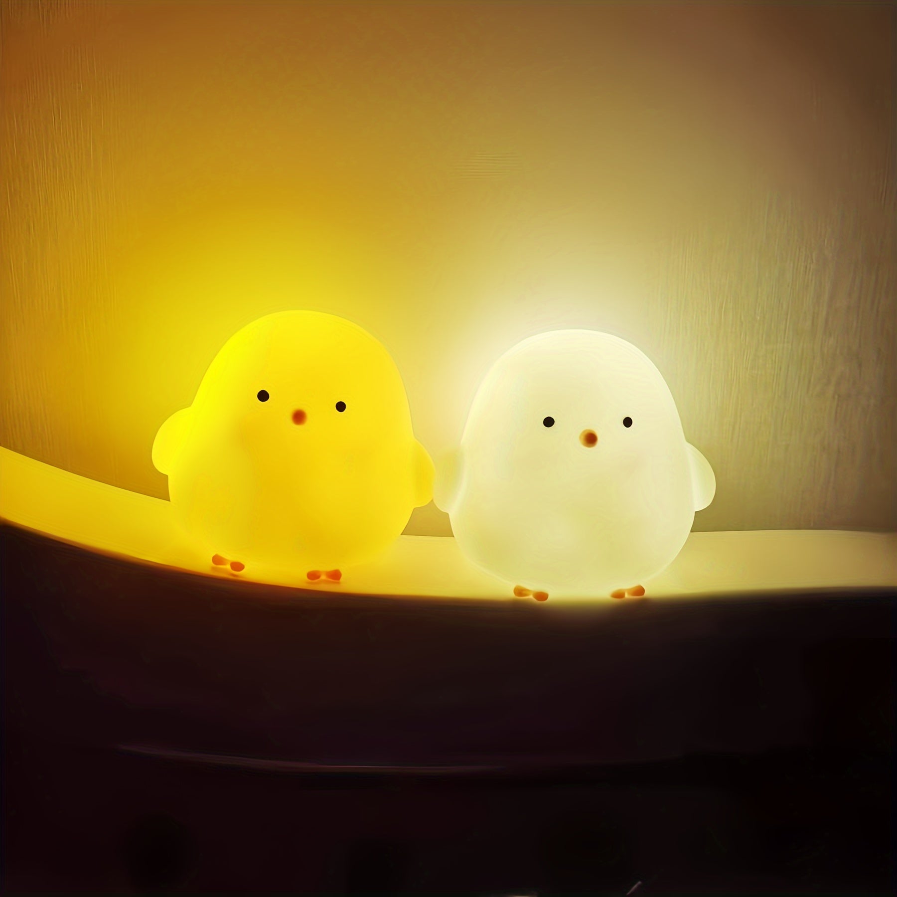 LumiKuiken - Lámpara de mesa LED encantadora con luz amigable para los ojos