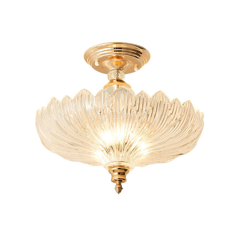 Elegante lampada da soffitto nera/oro con cristalli
