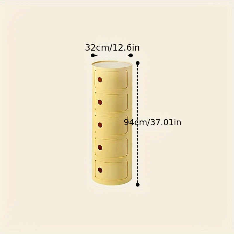 Comodino Rotondo – Mobiletto Bianco per Riporre