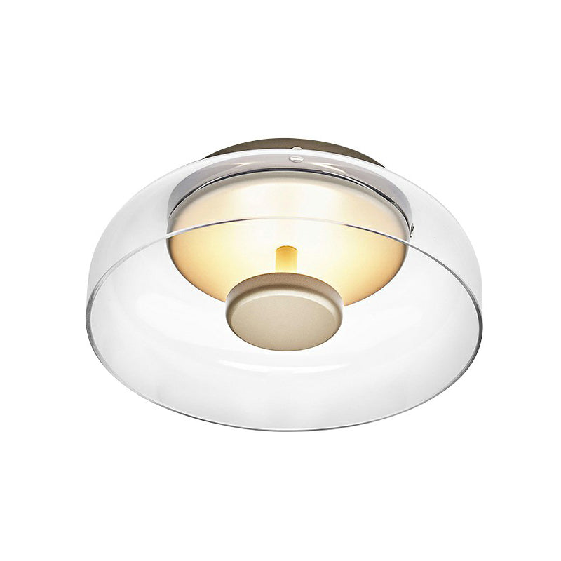 Lampada da soffitto LED moderna in vetro per illuminazione d'ingresso