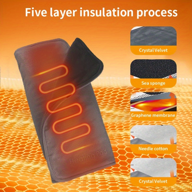 Coperta Elettrica USB - Microfibra, Protezione da Surriscaldamento, Lavabile a Mano