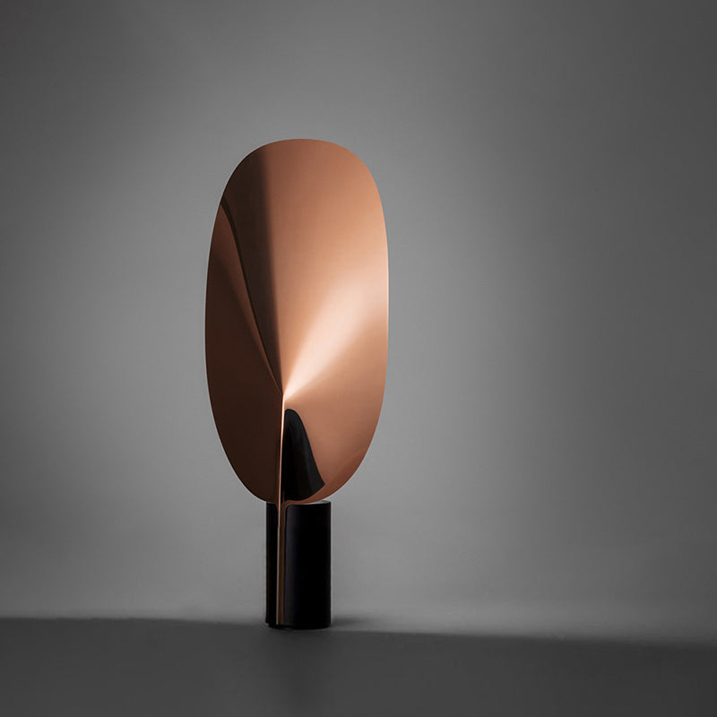 Leaf-shaped Table Lamp - Modern Metal 1-Light Bedroom Night Lamp