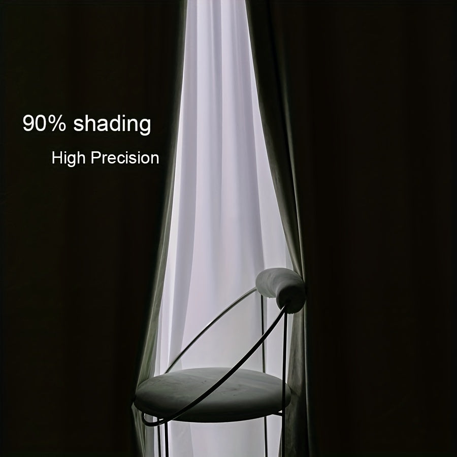 Cortinas de terciopelo jacquard estilo glam Aifish - paquete de 2, 90% opacas y aislantes térmicas