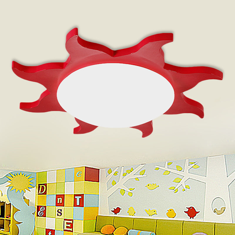 Lampada a soffitto a forma di zona - Cartone legno acrilico lampada da soffitto per scuola materna