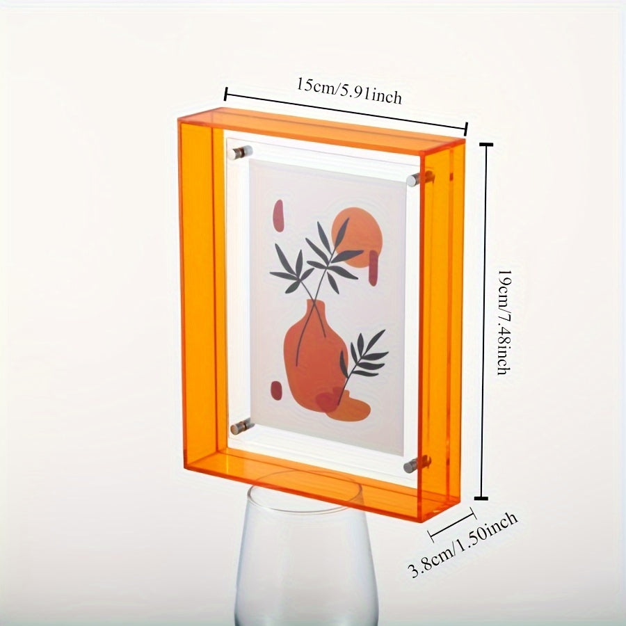 Elegante Acryl Fotolijst - Rechthoekig, Muurmontage of Tafeldecoratie voor Bruidsfoto's, Posters & Puzzels - Geen Stroom Nodig, Woondecoratie