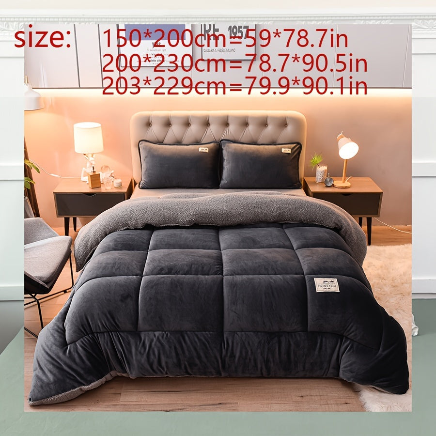 Double-Sided Sherpa Fleece Blanket - Thick, Warm and Soft for All Seasons - Perfect for Couch, Bed, Office and Travel