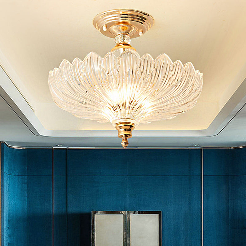 Elegante lampada da soffitto nera/oro con cristalli