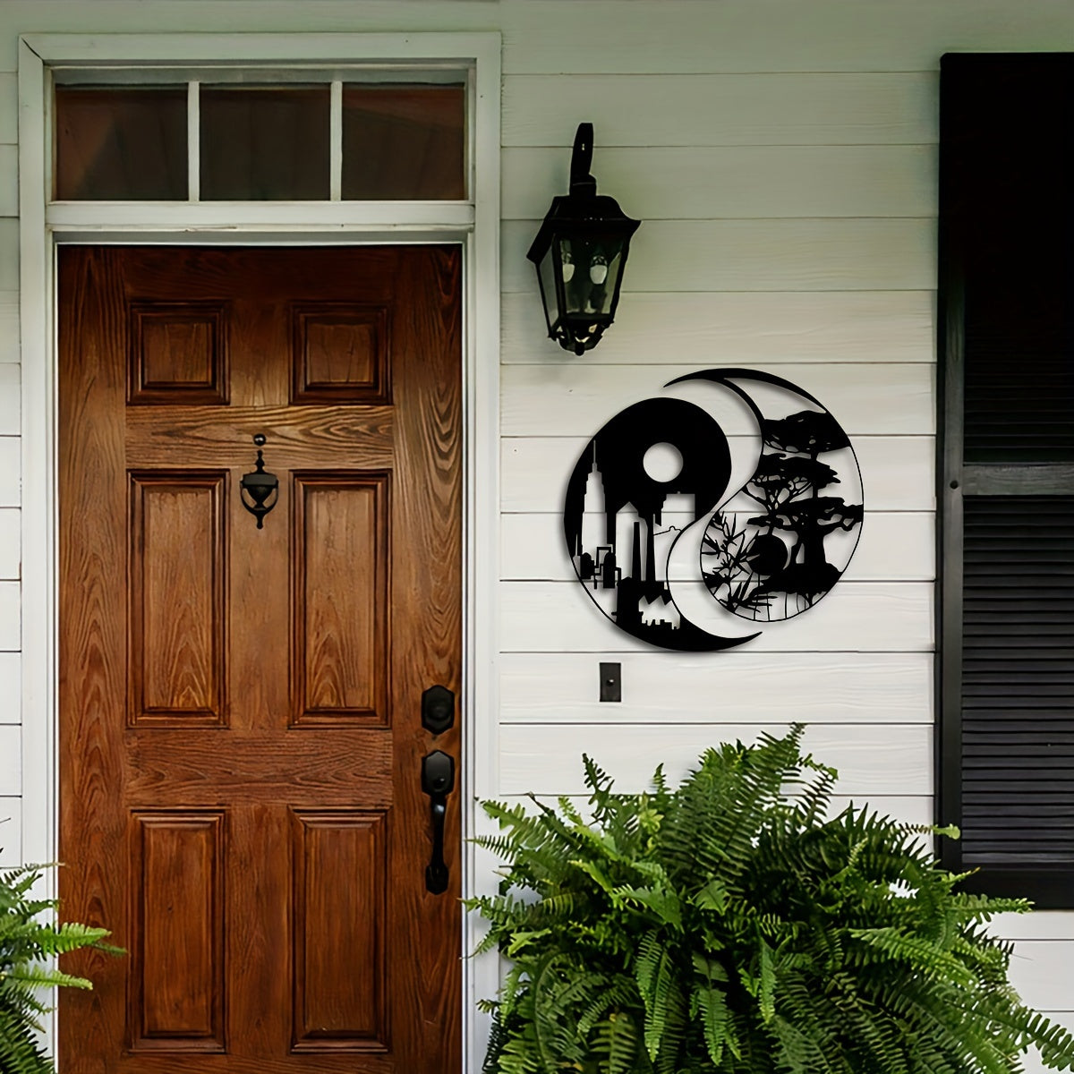 YinYangArt - Elegante Yin Yang Metalen Wandkunst Set