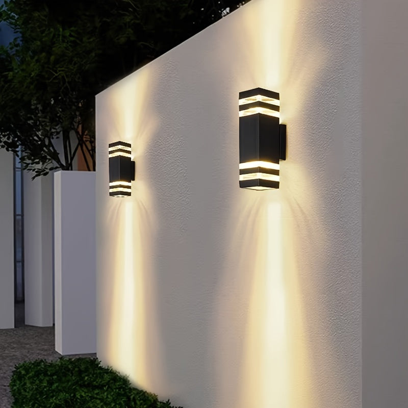 DualWall - Double-Headed Outdoor Wall Lamp, Modern Design, Wired