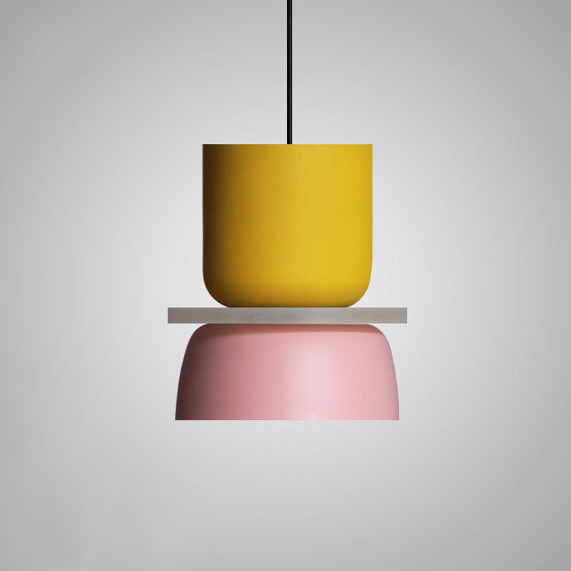 Lampada a sospensione moderna colorata stile Macaron LED