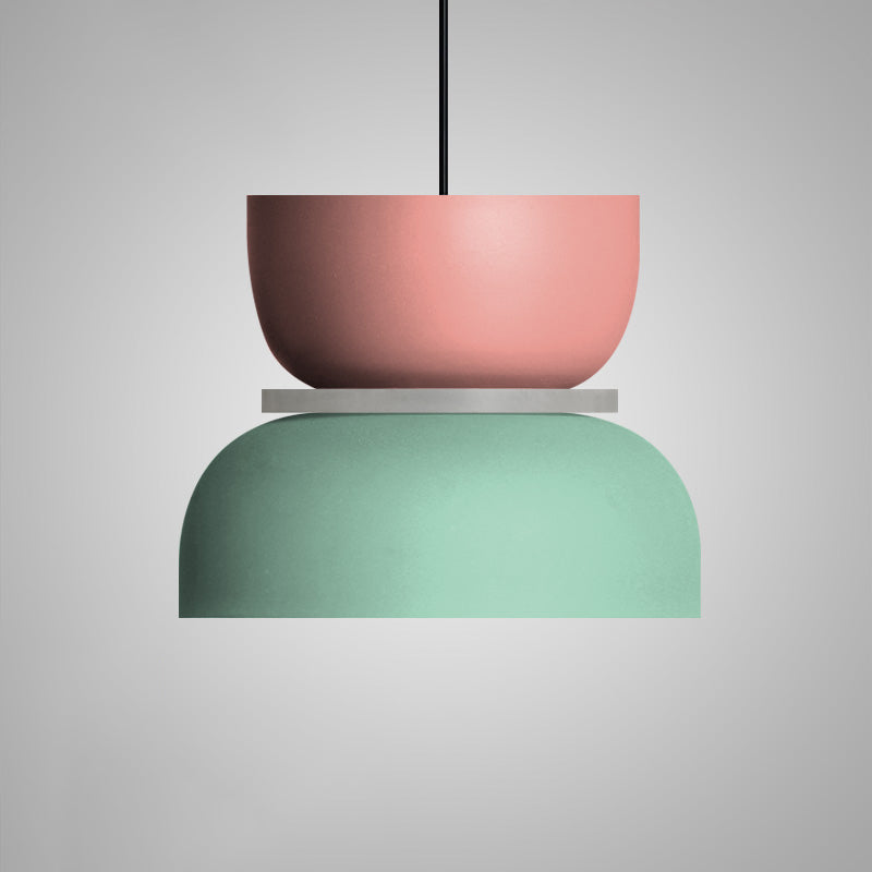 Lampada a sospensione moderna colorata stile Macaron LED
