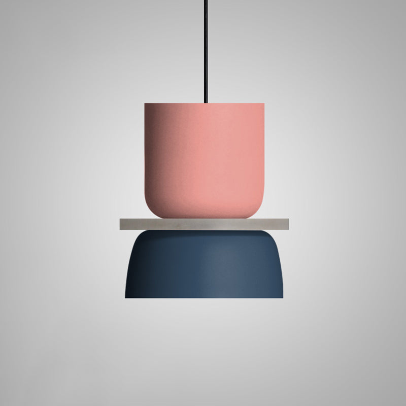 Lampada a sospensione moderna colorata stile Macaron LED