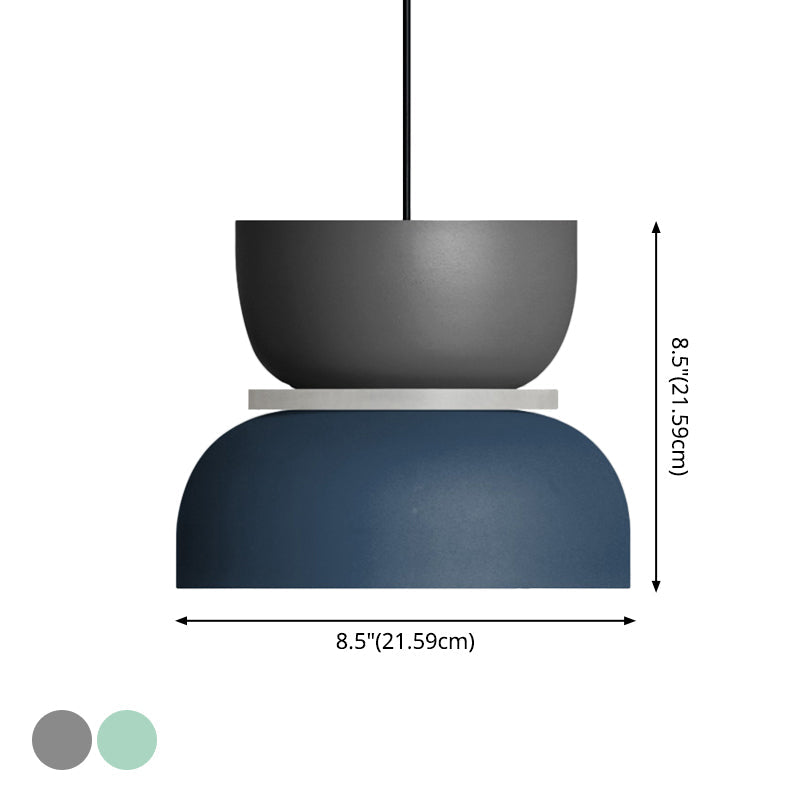 Lampada a sospensione moderna colorata stile Macaron LED