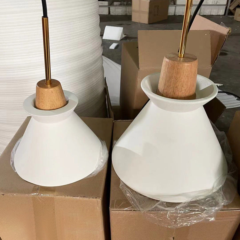 Lámpara colgante de cemento moderna minimalista 1 luz restaurante mini colgante