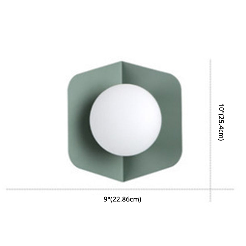 Macaroon - Lámpara de Pared Metálica Moderna para Interior, Iluminación LED de Estilo Nórdico