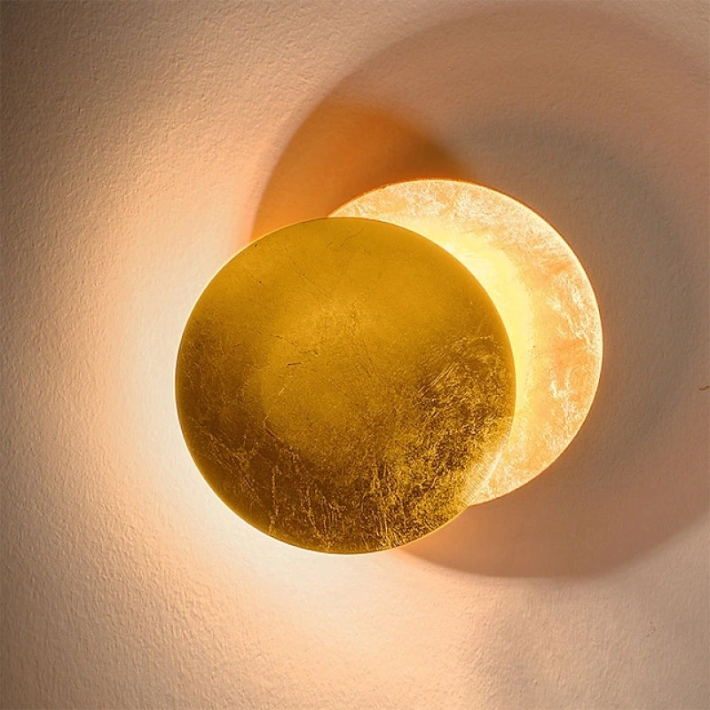 Elif LED Wall Lamp - Gold/Red Bronze Metal