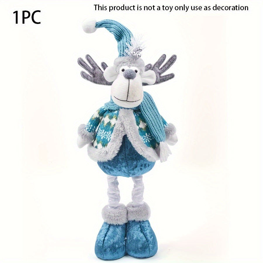 FestiveStijl - Grote Kerstdecoratieset (Kerstman, Rendier, Sneeuwpop & Kabouter)