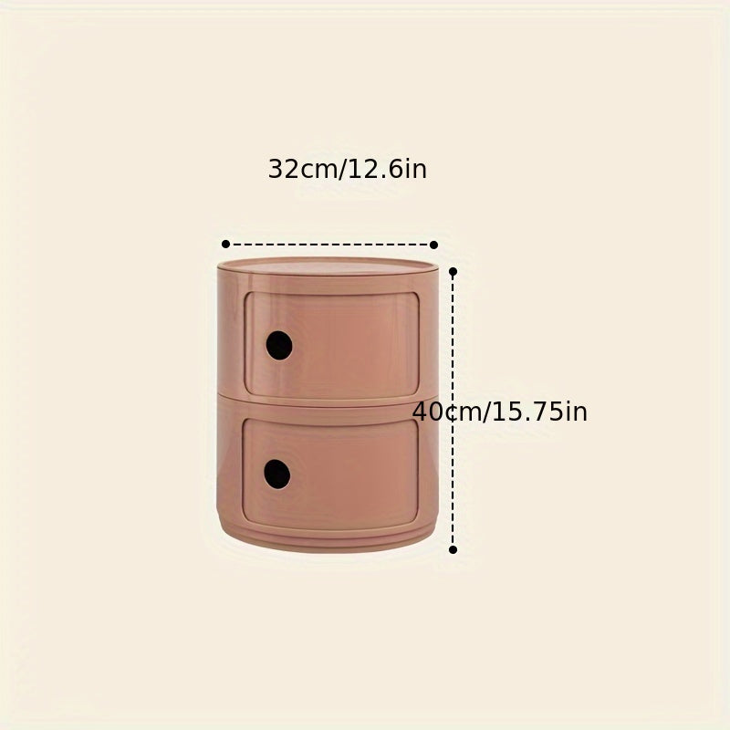 Comodino Rotondo – Mobiletto Bianco per Riporre