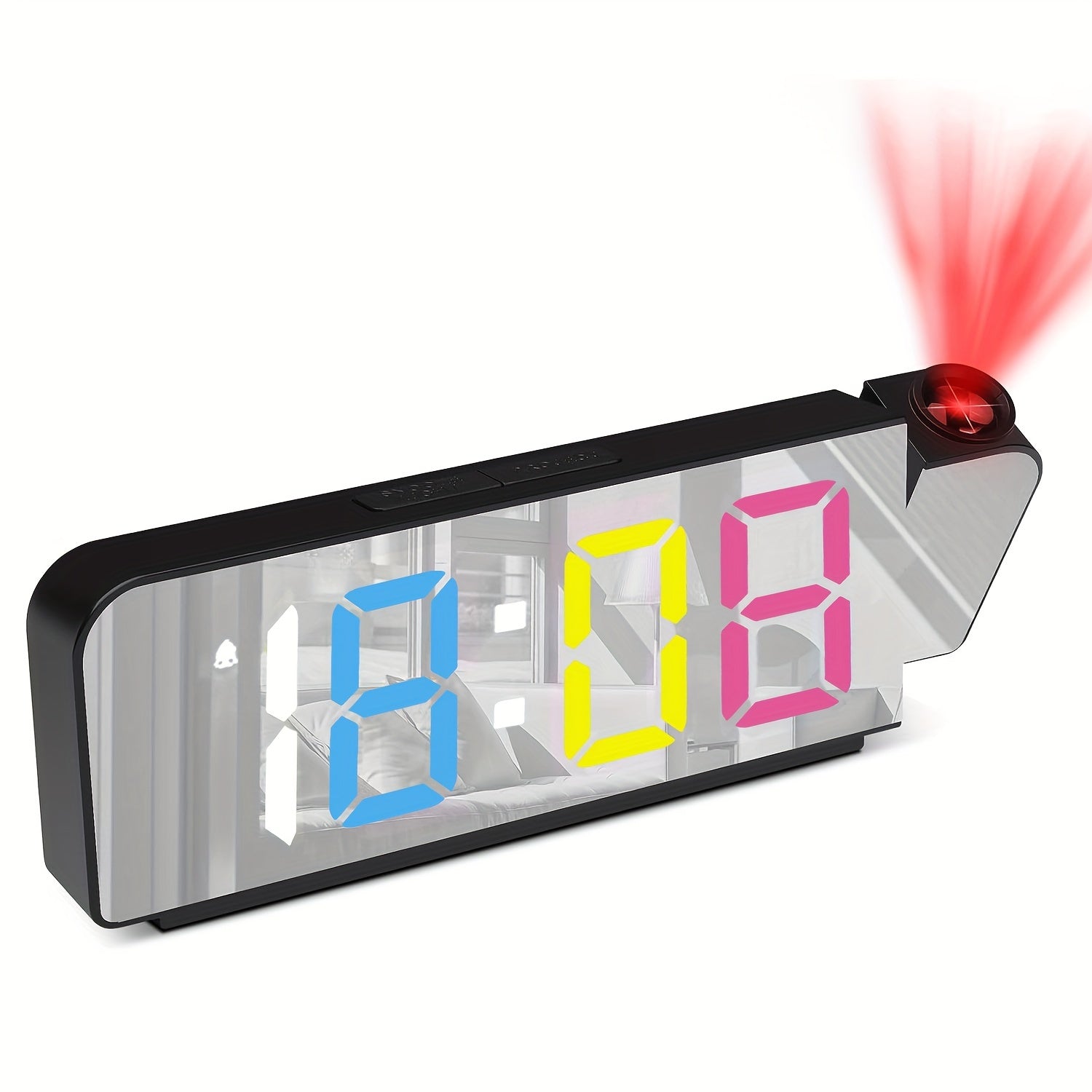 ProjectTime - Digitale Projectie Wekker met LED en Spiegel Scherm