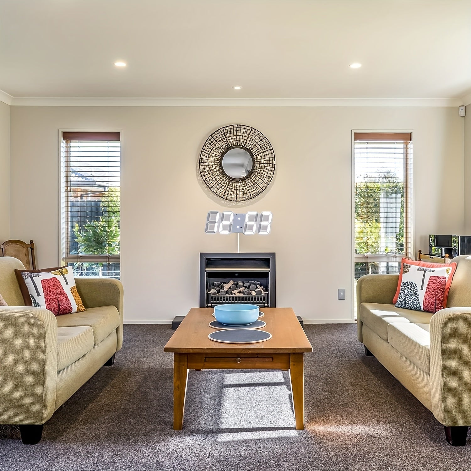 DigiTime - Orologio Digitale 3D LED con Calendario e Visualizzazione della Temperatura