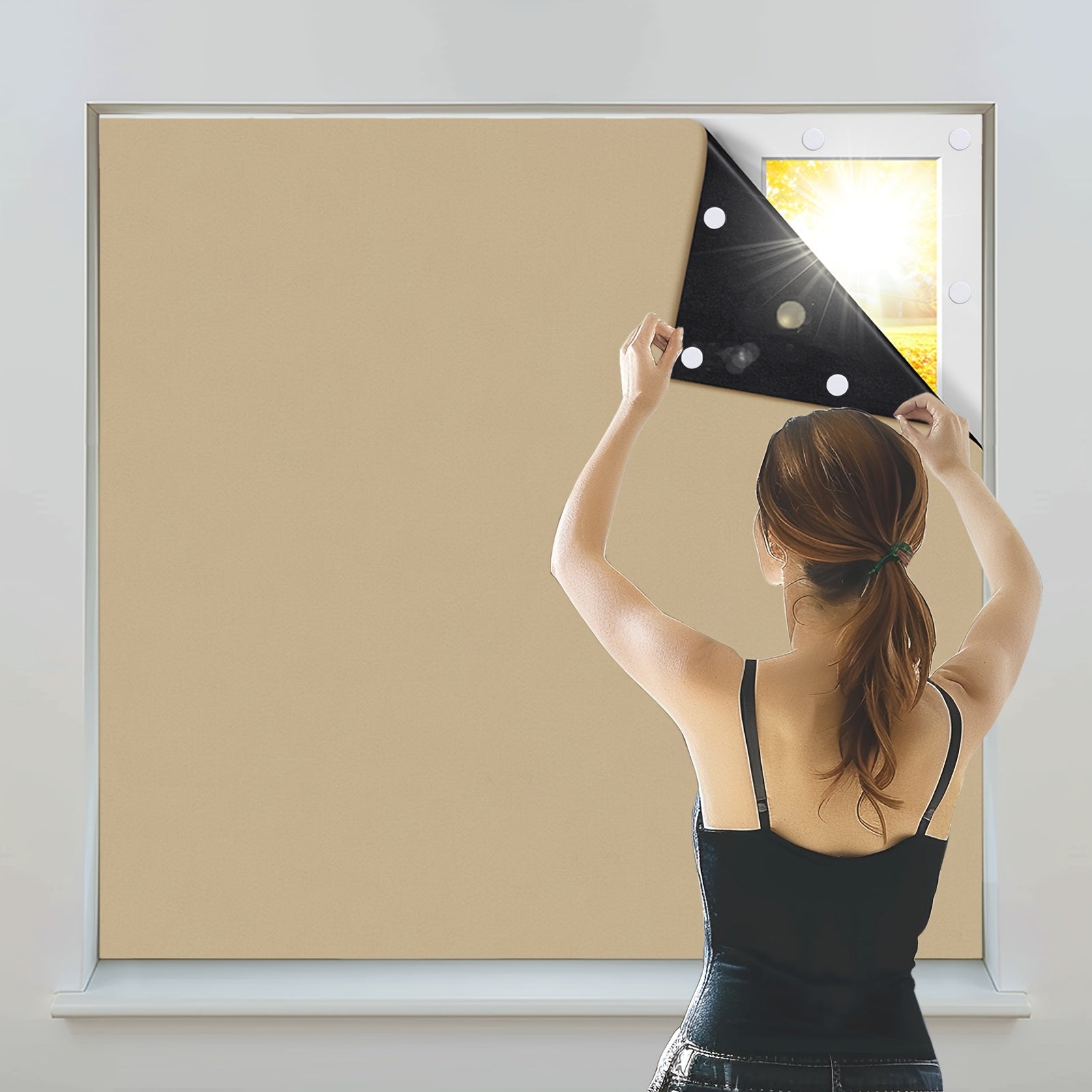 1 Pezzo Tende Oscuranti - Tende Oscuranti Portatili, Copertura per Finestre per Soggiorno e Camera da Letto