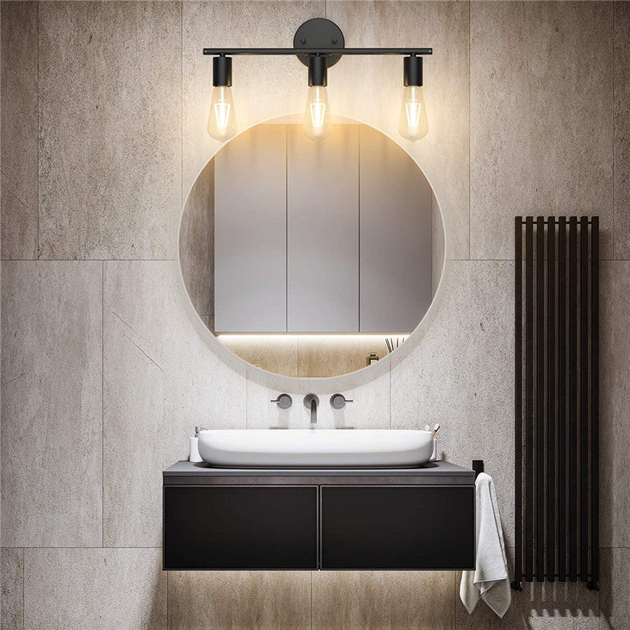 IndustrialGlow - Modern 3-Arm Wall Lamp in Industrial Style LED Lighting