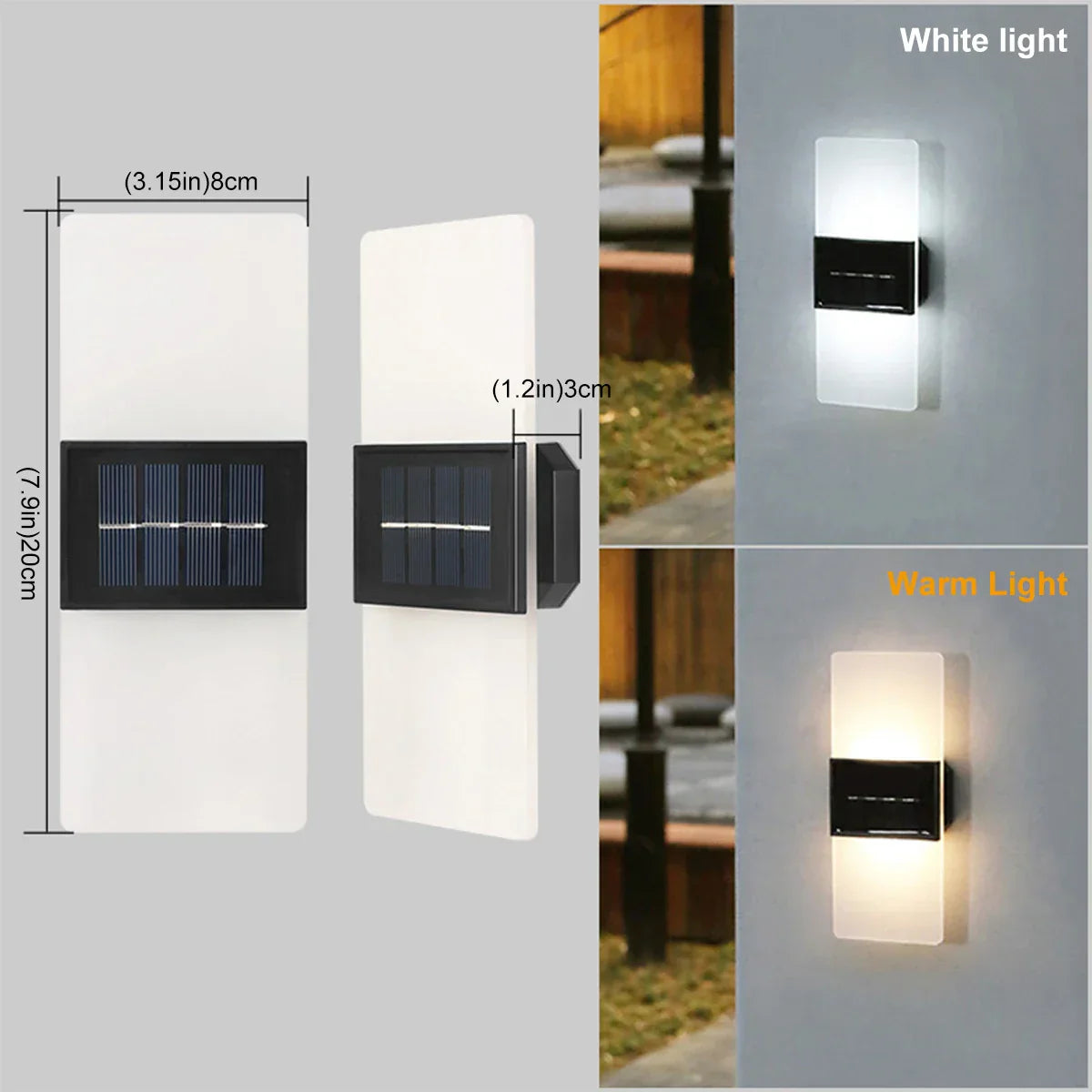 LuminaraSolar - LED Outdoor Wall Lamp on Solar Energy