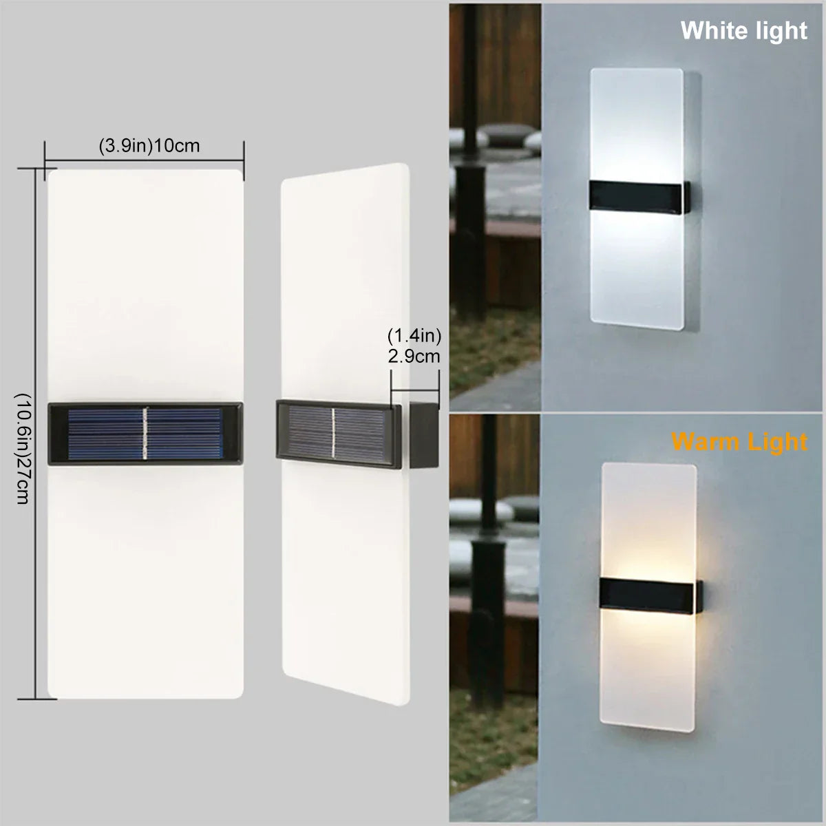 LuminaraSolar - LED Outdoor Wall Lamp on Solar Energy
