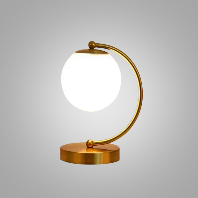 LumeSphere – Dimbare LED Tafellamp met Glazen Bol voor Woonkamer & Slaapkamer