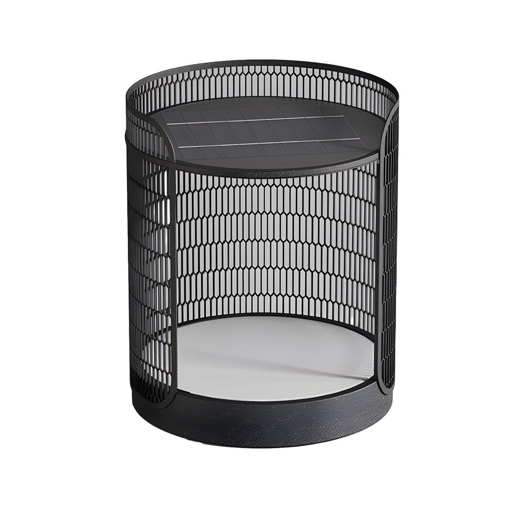 48cm LED Hardwired/Solar Outdoor Floor Lamp Exterior Lantern