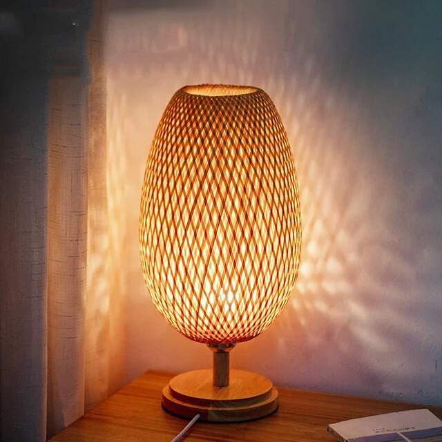 RusticLight - Vintage Bamboo Table Lamp