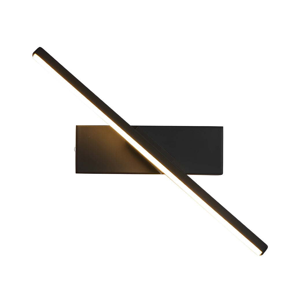 Lámpara de pared moderna con tira LED giratoria, aplique de pared iluminación