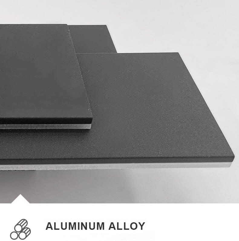 Lámpara de pared LED apilada, cuadrada y minimalista de aluminio