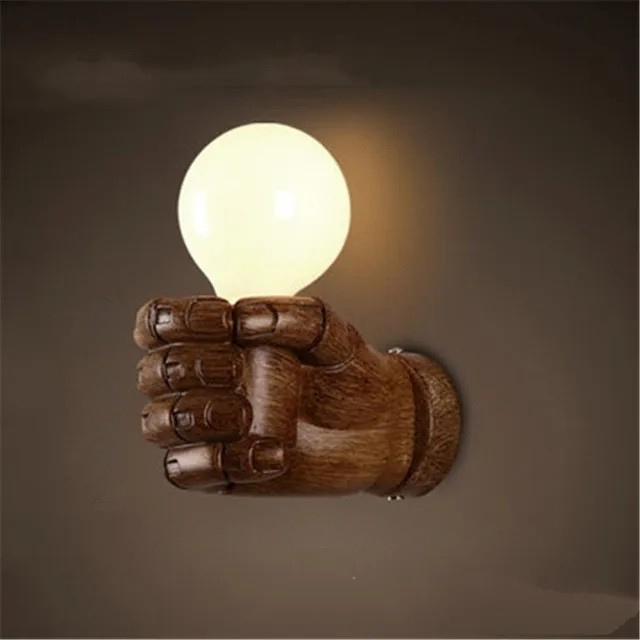 IndustrialGlow - Lámpara de pared en estilo industrial de metal – Lámpara LED vintage