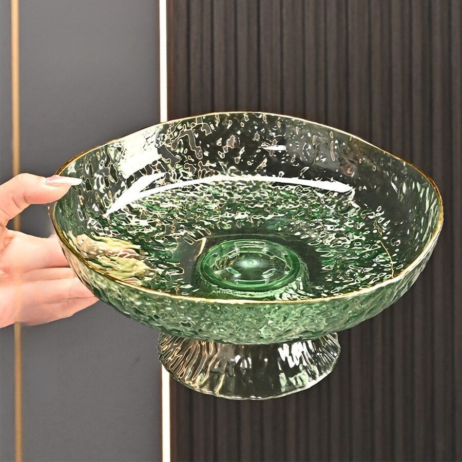 ClearServe-Fruitkom - Transparante PET Kom met Afvoer voor Snacks