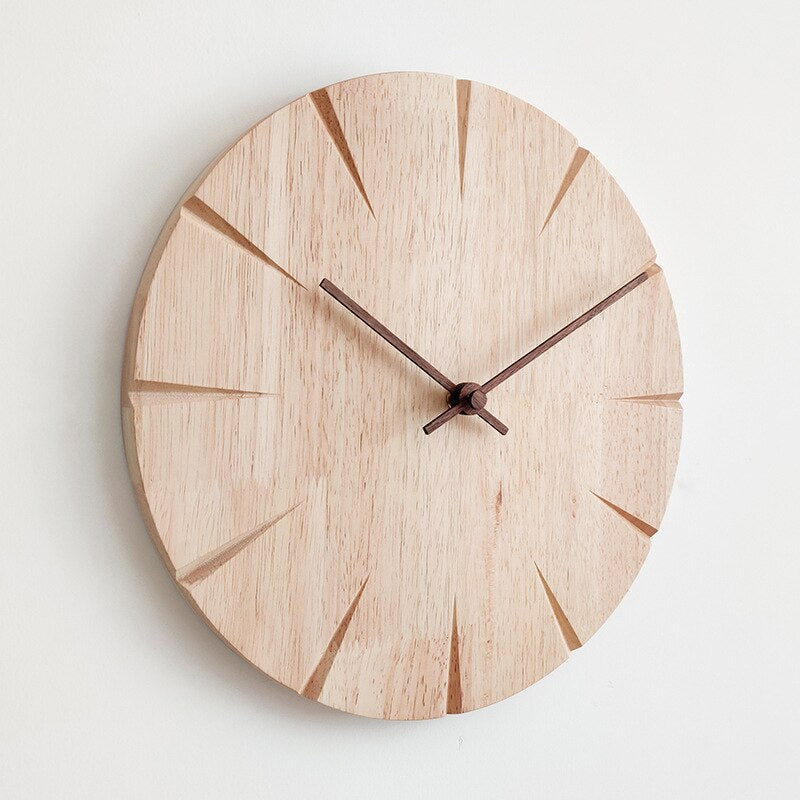 ElegantWood - Reloj de Pared Tallado en Madera