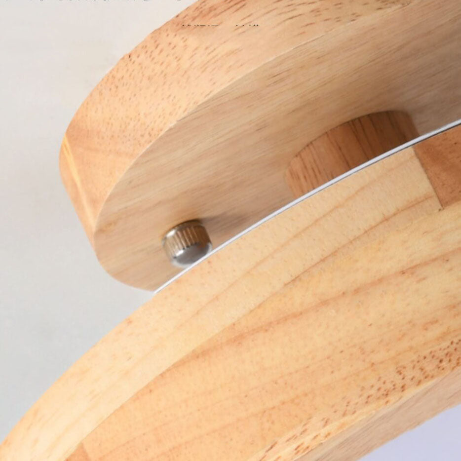 Scandinavian Style Round LED Semi-Recessed Ceiling Lamp