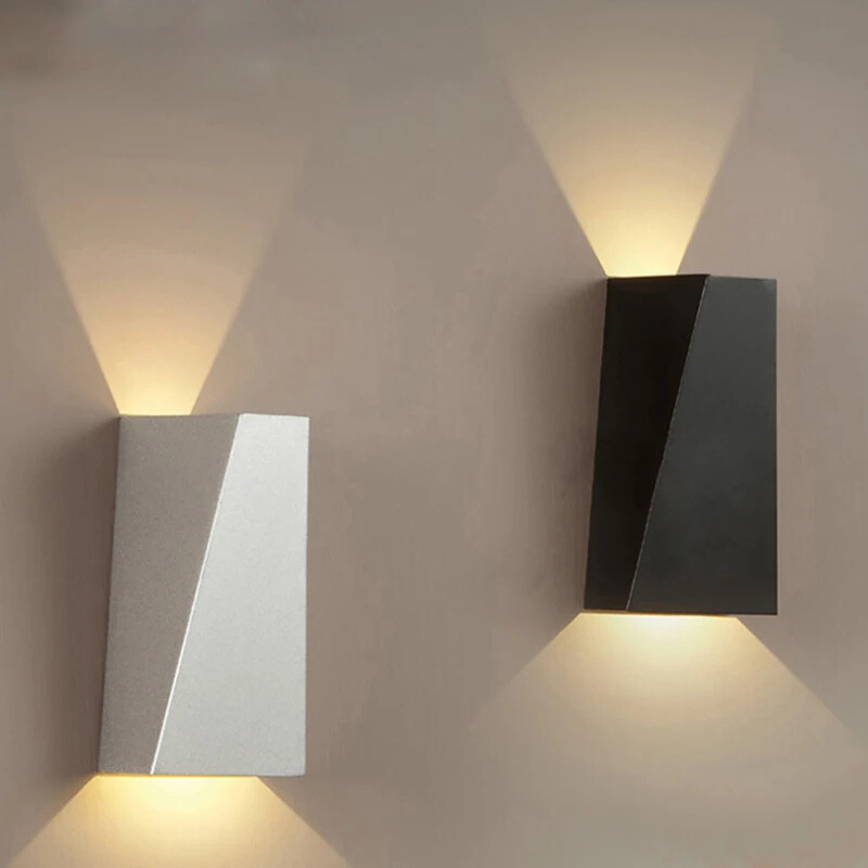 DualGlow - Lámpara de pared LED moderna para dormitorio y pasillo