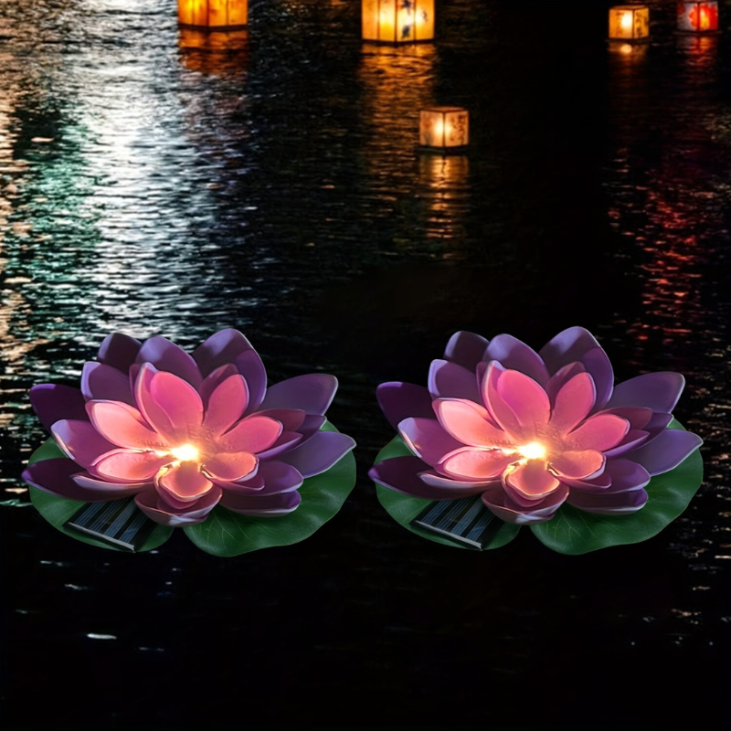SolarLily - Lanterna Solare LED a Forma di Loto Decorativa in 3 Colori